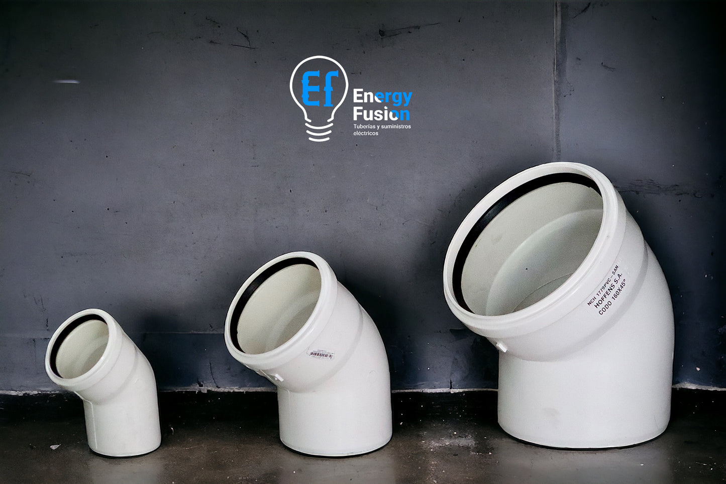 Codo PVC Sanitario Blanco 45° image 1