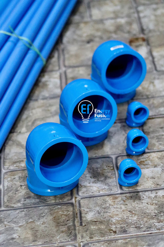 Codo PVC Azul 160MM 90° PN10 image 0