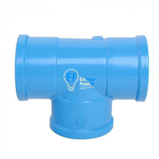 TEE PVC Azul 160MM PN10 image 0