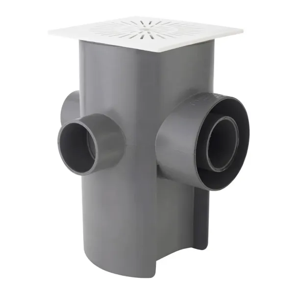 Pileta Sanitaria Universal Gris 110 75 50/40 50/40 50/40 Mm Cuadradad - pvc gris para uso industrial
