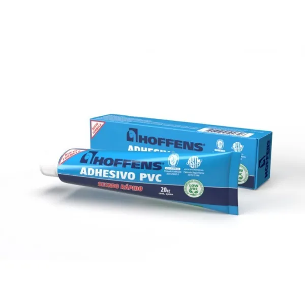 Adhesivo Pvc Hoffens 20 C.c. Pomo Aluminio Low Voc - adhesivos para uso industrial