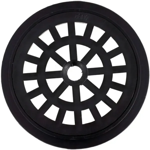 Rejilla Pileta De 4 Redonda Negra - pvc gris para uso industrial