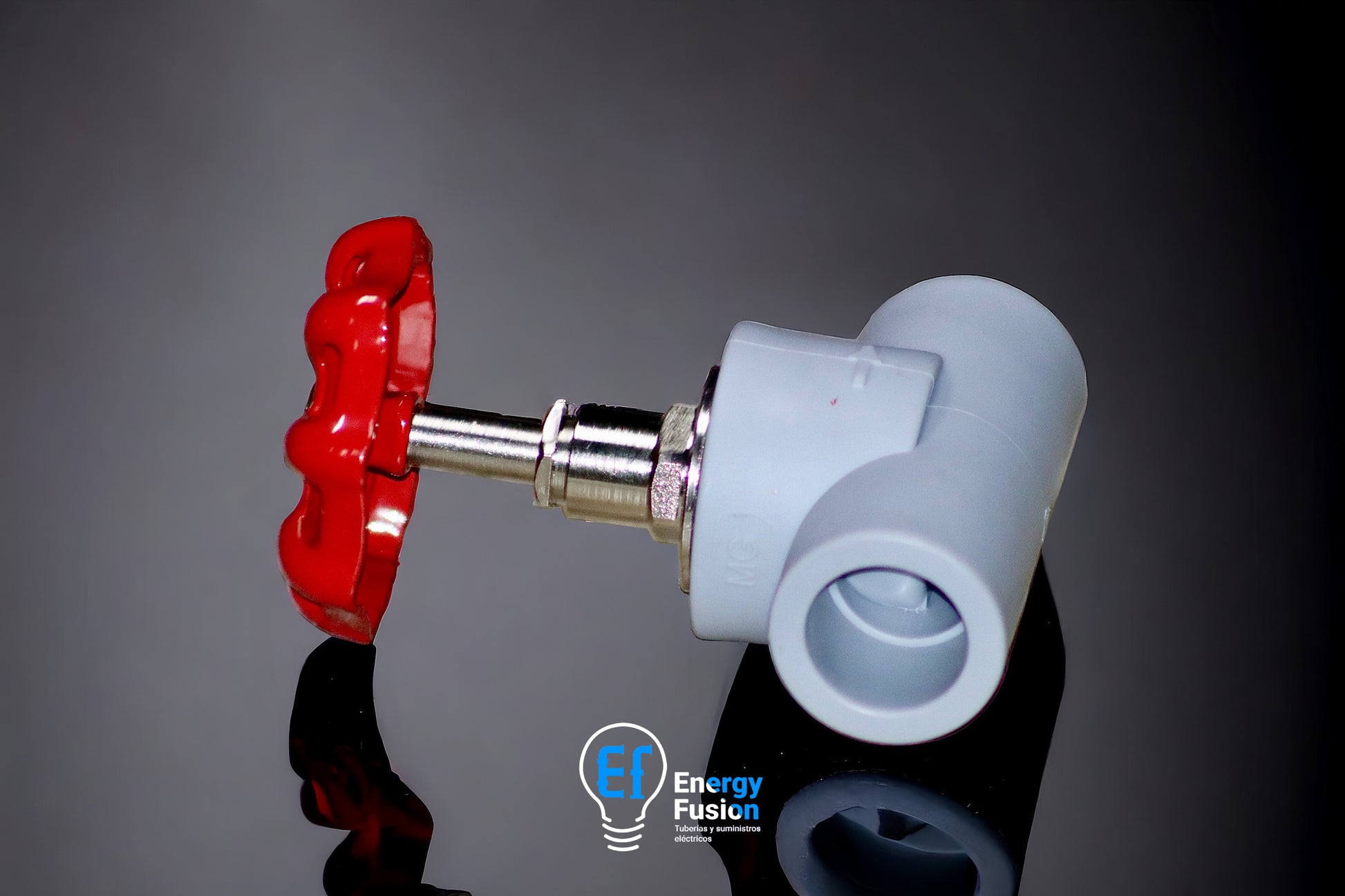 PPR Llave de Paso Metálica 50MM Roja o Azul image 0