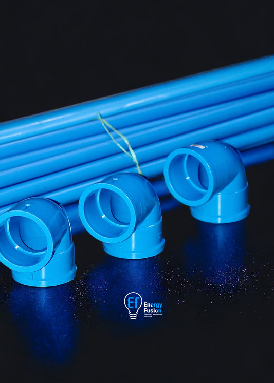 Codo PVC Azul 40 MM 90° PN10 image 0
