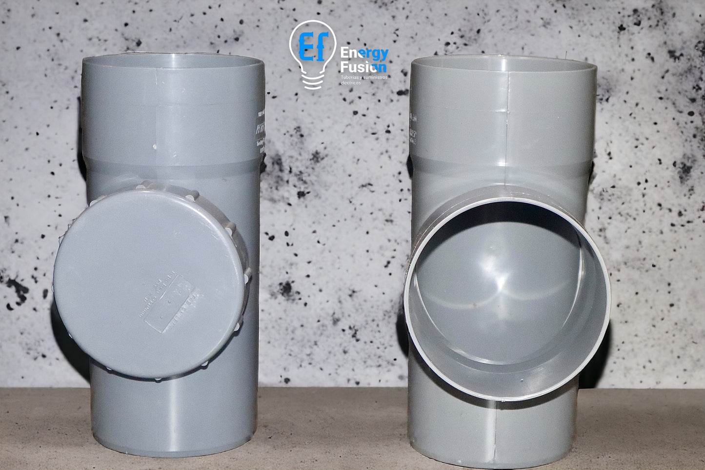 Tee Registro Sanitario Gris 75MM image 0