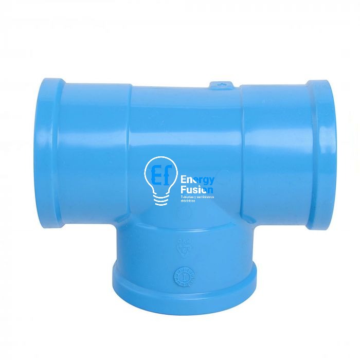 TEE PVC Azul CEM PN16 image 0